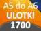 ULOTKI A5 SKŁADANE do A6 1700 szt -Wysoka jakość-