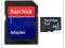 NOWA Karta MicroSD 2GB Firmy SANDISK + ADAPTER SD