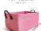 RÓŻOWY KOSZYK /KOSZYCZEK ŁAZIENKOWY 30x40x19cm-50%