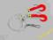 Zestaw dorszowy Twister 2-jigs #1/0 Red