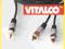 Przewód kabel miniJack 3,5mm-2xRCA GOLD 2,5m 2933