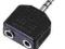 Adapter 2 x 3,5mm Jack F / 1 x 3,5mm Jack Stereo