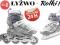 2w1 ŁYŻWY figurowe + ROLKI regulowane DZIECI 30-33