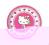 Zestaw 8 talerzy papierowych Hello Kitty 81791g