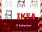 IKEA krzesło składane TERJE 113 - 5 KOLORÓW