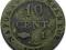 FRANCJA 10 CENTIMES 1810r. NAPOLEON I
