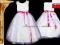 PRZEŚLICZNA SUKNIA NA BAL.TIULOWA SUKIENKA 62/68_