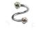 Męski piercing spirala kulki (10mm) kolczyk Estilo