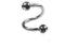 Męski piercing spirala kulki (10mm) kolczyk Estilo