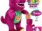 DUŻY śpiewający Barney i PRZYJACIELE dinozaur 30cm