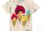 H&amp;M=T-SHIRT r 98/104 2-4 L= ANGRY BIRDS beż