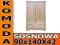 Komoda SOSNOWA 119 - 90x140x42 lite drewno SOSNA