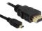 LP5 NOWY KABEL microHDMI FULLHD 2M POZŁACANE WTYKI