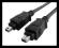 LA2 NOWY CZARNY IEEE1394 FIRE WIRE 4/4 PIN 2M FVAT