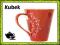 Kubek Red Hot Tea porcelana solidny elegancki