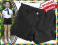 Krótkie spodenki czarne galowe na codzień 140 nt05