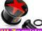 pl21 PLUG 6mm gwiazdka piercing Tunel kolczyk ucha