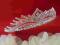 DIADEM ŚLUBNY KORONA TIARA OPASKA CYRKONIE