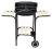 GRILL OGRODOWY PRZENOŚNY NA KÓŁKACH 3 PÓŁKI DREWNO