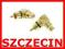 Przejście RCA gniazdo-wtyk kątowy RCA gold HQ