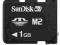 Karta pamięci Sandisk Sony M2 1GB FVAT Gwarancja