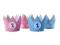 Korony papierowe party w kropeczki na roczek 4 szt