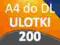 ULOTKI A4 SKŁADANE do DL 200 szt -Wysoka jakość-