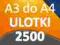 ULOTKI A3 SKŁADANE do A4 2500 szt -Wysoka jakość-