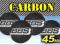 BBS 3D emblematy CARBON LOOK 4 szt 45 mm