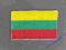 LITWA flaga Lietuva TERMO naszywka Litwy