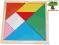 TANGRAM GRA LOGICZNA łamigłówka drewniany 11,5 cm