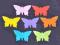 MOTYLE motyl SCRAPKA scrapki 3,7cm mix kolorow