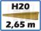 Dźwigary drewniane H20 2.65 m - szalunki stropowe