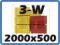 Okute płyty trójwarstwowe/1 szt. [2000x500x21 mm]