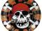 Talerzyki Piraci Jolly Roger 23 cm Pirat