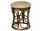 Taboret rattanowy z poduszką RT/9