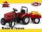 CZERWONY Traktor dla dzieci MUSTANG Ciągnik pedały
