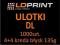 Ulotki DL 1000szt 135g dwustronne