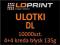 Ulotki DL 10000szt 135g dwustronne