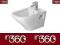 Duravit DuraStyle Bidet wiszący 2282150000 WA-WA