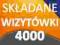Wizytówki składane 4000 szt. - karty rabatowe -