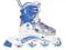 Regulowane Rolki SILVERADO junior 30-33 white-blue
