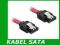 Kabel SATA 19cm prosty Metalowe zatrzaski