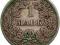 NIEMCY 1 MARKA 1901 ROK F st.3  SREBRO