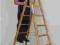 Faraone Drabina drewniana 2x10 wys. 265cm LD10