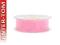 Tasiemka wstążka SZYFONOWA 19 mm / 25 m różowa jas