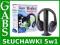 SŁUCHAWKI BEZPRZEWODOWE 5w1 RADIO FM NIAŃKA QUER
