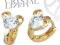 -40% SWAROVSKI-BAJECZNE ZŁOTE KOLCZYKI DLA DZIECI