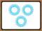 Invisibobble 3 SZTUKI gumka do wlosow Marine Dream