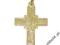 16 Krzyż z wizerunkiem Boga ze ZŁOTA 333 + GRAWER
